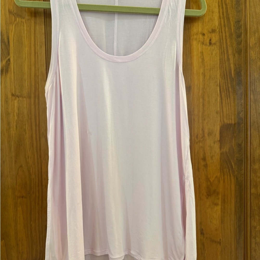 Lululemon Light Pink Side Slit Tank Top